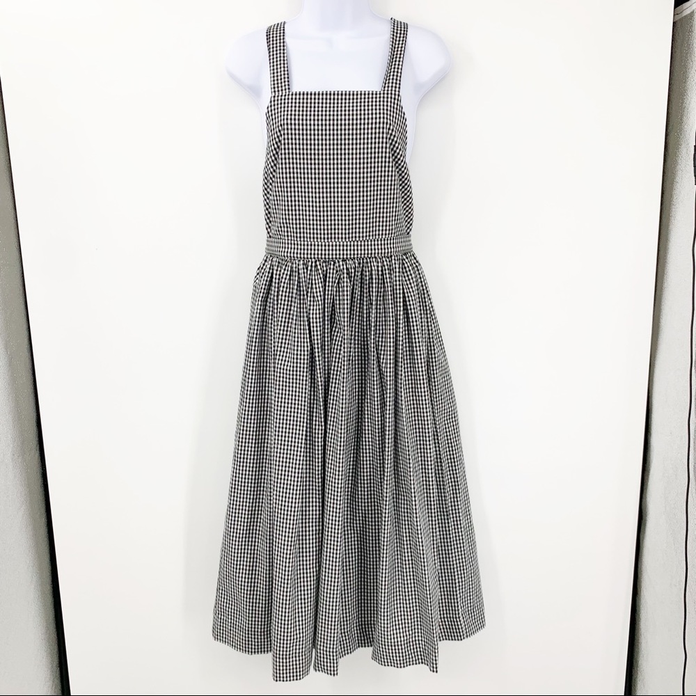 Toit Volant Nola Gingham Apron Dress